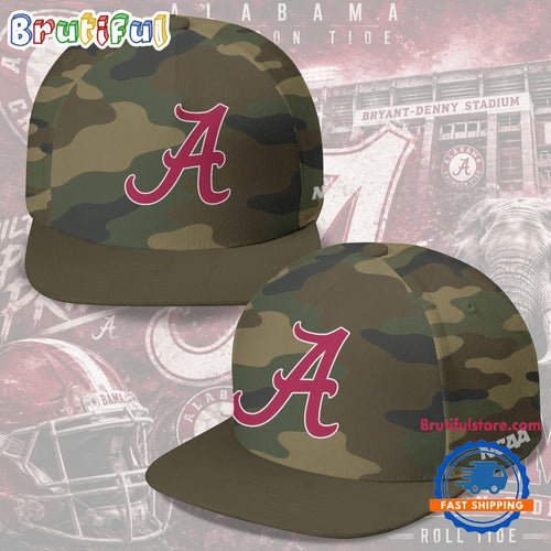 Alabama Crimson Tide NCAA Field Ops Camo Snapback Cap