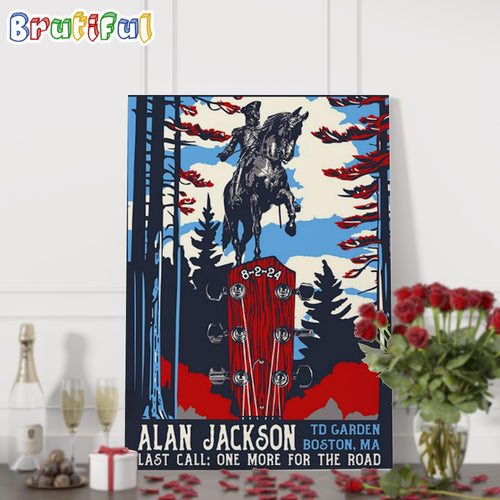 Alan Jackson Last Call One More For The Road Td Garden Boston MA Wall Art Poster Canvas