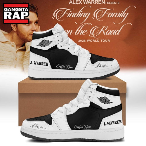 Alex Warren’s Little Orphan Alex Tour 2026 Black Air Jordan 1 Shoes, Music Air Jordan 1 Shoes