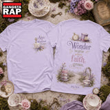 Alice in Wonderland Christian Wonder Begins Where Faith Grows 3D Shirt Hoodie T-Shirt