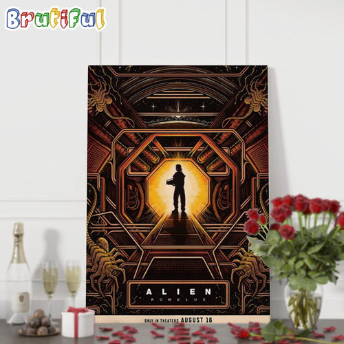 Alien Romulus Movie August 16 2024 Wall Art Poster Canvas