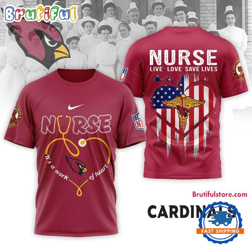 Arizona Cardinals 2026 NFL Army Nurse Corps 125th Anniversary 3D Shirt