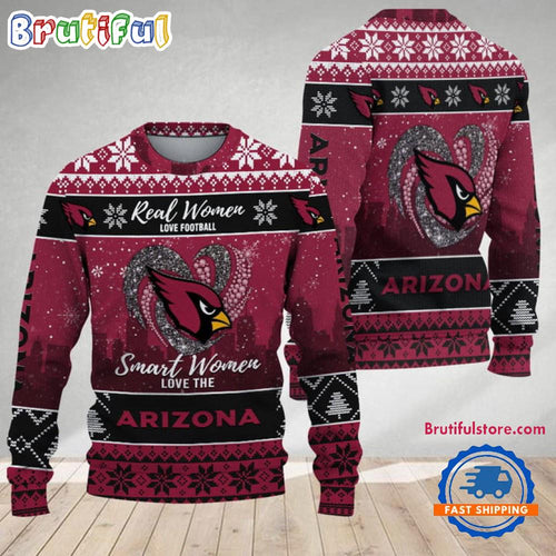 Arizona Cardinals Real Women Love Football Ugly Christmas Sweater