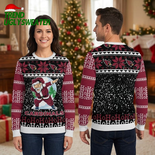 Arizona Cardinals Santa Claus Ho Ho Ho Ugly Christmas Sweater