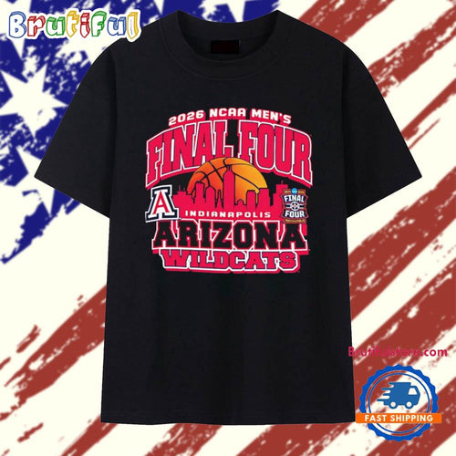 Arizona Wildcats 2026 NCAA Men’s Basketball Final Four Bound city skyline T Shirt