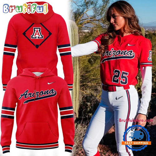 Arizona Wildcats Softball All Red Retro Uniform 2026 Limited Edition Hoodie T-Shirt