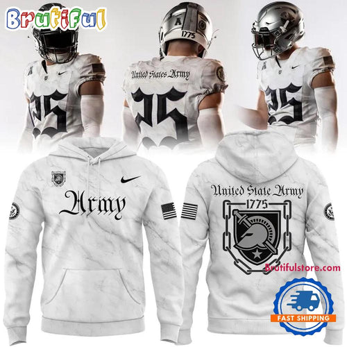 Army Black Knights 2025 Army West Point Football 250 Hoodie