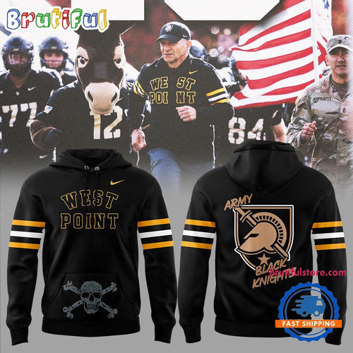 Army Black Knights Coach Jeff Monken 750 Winning Percentage In Last 16 Cic Games Hoodie