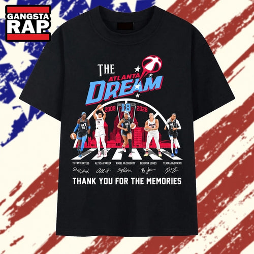 Atlanta Dream 18th Anniversary 2008 2026 Thank You For The Memories Graphic T Shirt
