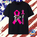 Atlanta Falcons I’m a Survivor Pink Cancer Ribbon T Shirt
