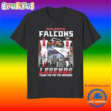 Atlanta Falcons Legends Thank You City Skyline T Shirt