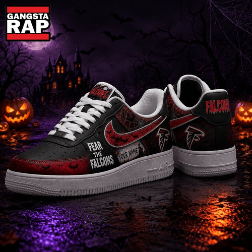 Atlanta Falcons NFL Fear The Team Halloween Air Force 1 Shoes Sneakers
