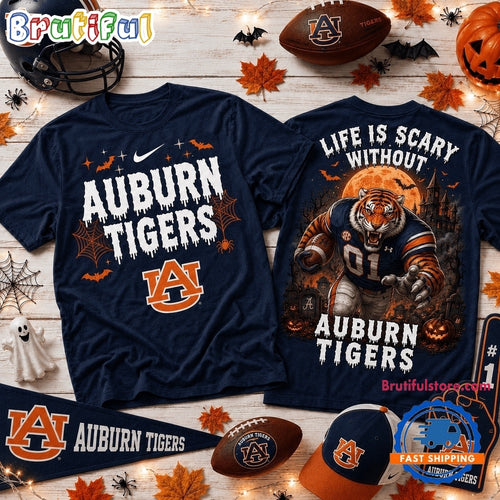 Auburn Tigers 2026 NCAA Halloween New Design 3D Shirt