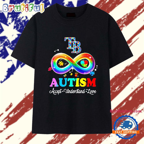 Autism Accept Understand Love Tampa Bay Rays T Shirt