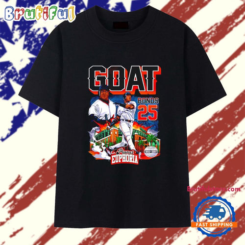 Barry Bonds 25 GOAT San Francisco Giants Comic T Shirt