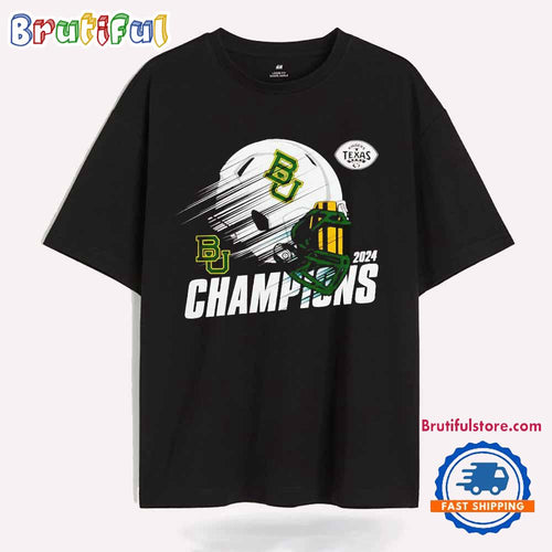 Baylor Bears 2024 Champion Texas Bowl Helmet T Shirt