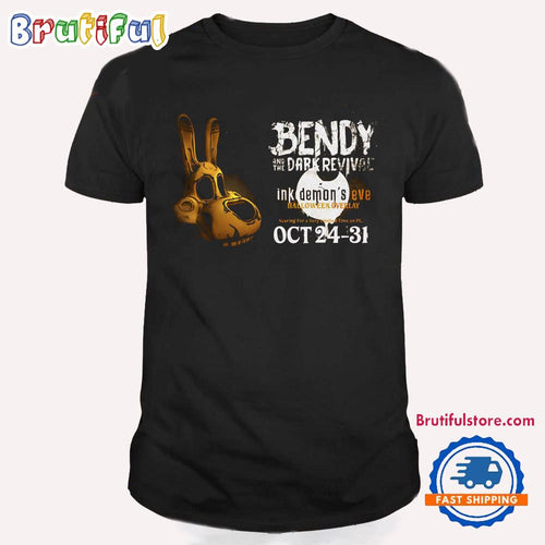 Bendy And The Dark Revival Eve Hallowween Overlay Oct 24-31 2024 T Shirt