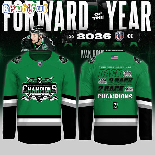 Binghamton Black Bears 2026 FPHL Champions Three-Peat Design Hockey Jersey