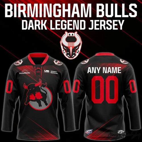 Birmingham Bulls 2026 Bulls Dark Legend Special Jersey
