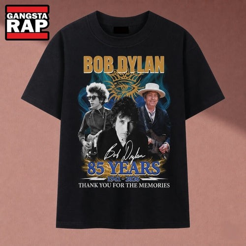 Bob Dylan 85 Years 1941 2026 Signatures Vintage Graphic T Shirt, Music 2D Shirt
