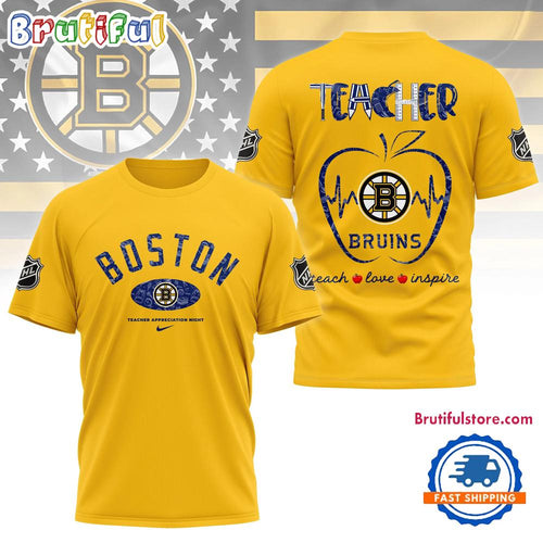Boston Bruins NHL Teacher Appreciation Day 3D T Shirt