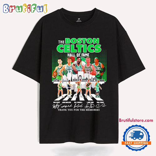 Boston Celtics Hall of Fame Thank You for the Memories City Skyline T Shirt