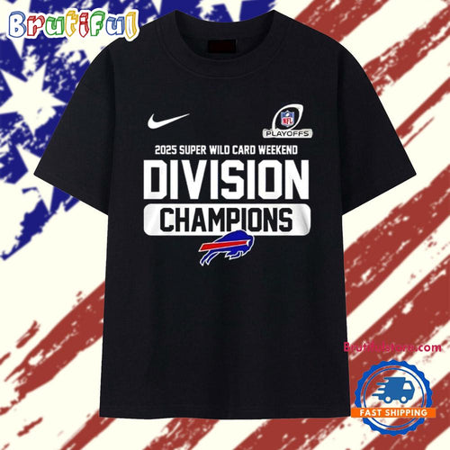 Buffalo Bills 2025 Super Wild Card Weekend Division Champions T Shirt