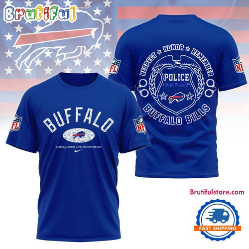 Buffalo Bills National Thank a Police Officer Day Unisex 3D Shirt