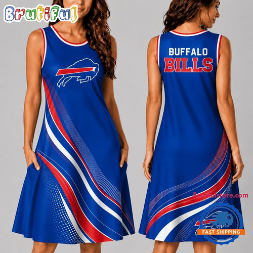 Buffalo Bills NFL Team Pride Women’s Sleeveless Dress