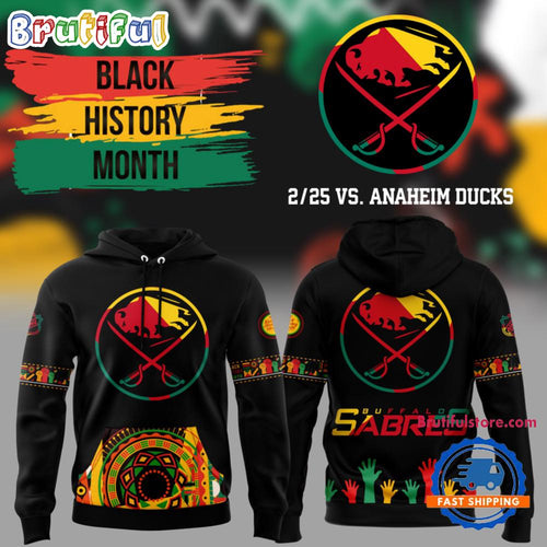 Buffalo Sabres 2025 NHL Black History Month Night Hoodie Shirt