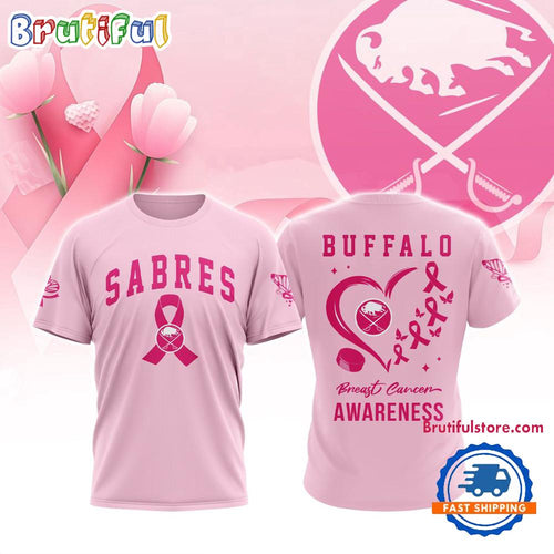 Buffalo Sabres 2025 NHL Pink Breast Cancer Awareness All Over Print Shirt