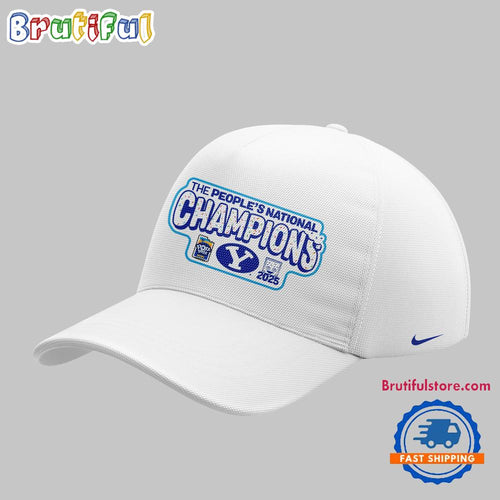 BYU Cougars Football The People’s National 2025 Champions White Cap