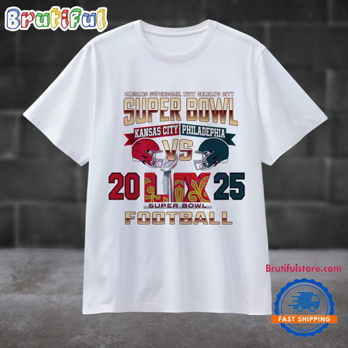 Caesars Superdome New Orleans Super Bowl Kansas City Vs Philadelphia T Shirt