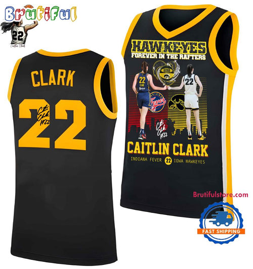 Caitlin Clark 22 Indiana Fever Iowa Hawkeyes 2025 Basketball Jersey