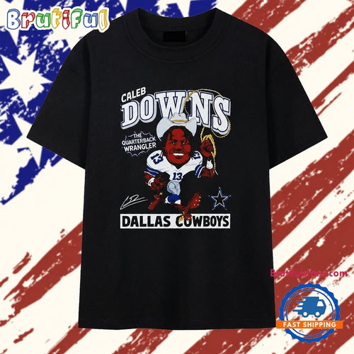 Caleb Downs The Quarterback Wrangler Dallas Cowboys close up T Shirt