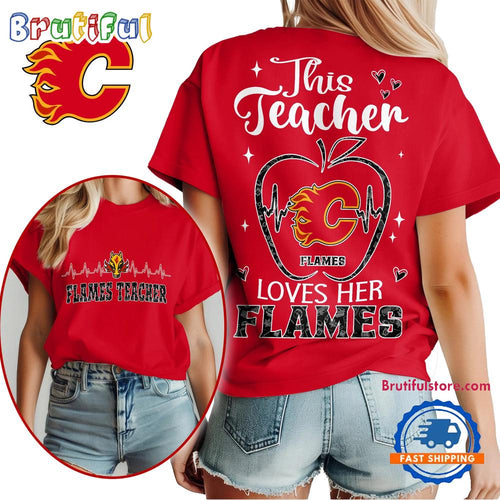 Calgary Flames NHL Nurse Appreciation Month Unisex All Over Print T Shirt