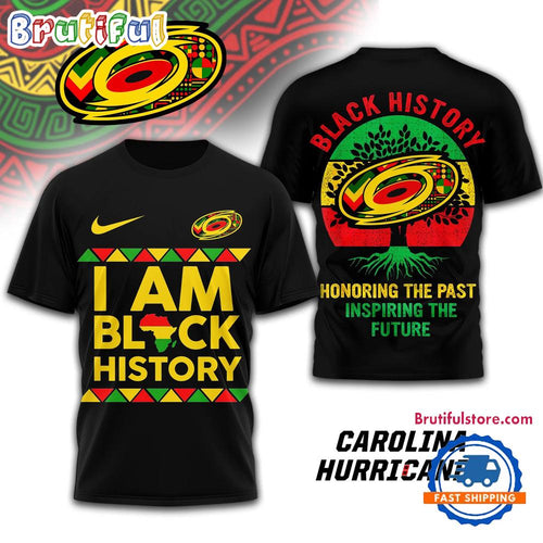 Carolina Hurricanes 2026 NHL Black History Limited Edition 3D Shirt Hoodie T-Shirt