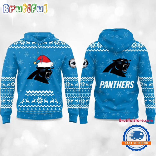 Carolina Panthers 2025 Reindeer Football Christmas New Hoodie Shirt