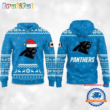 Carolina Panthers 2025 Reindeer Football Christmas New Hoodie Shirt