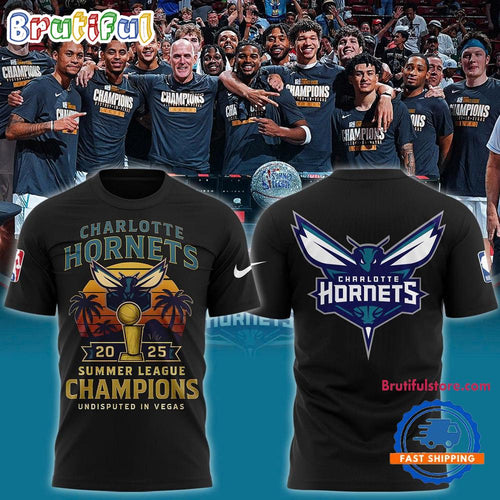 Charlotte Hornets 2025 Summer League Champions Undisputed In Vegas T Shirt