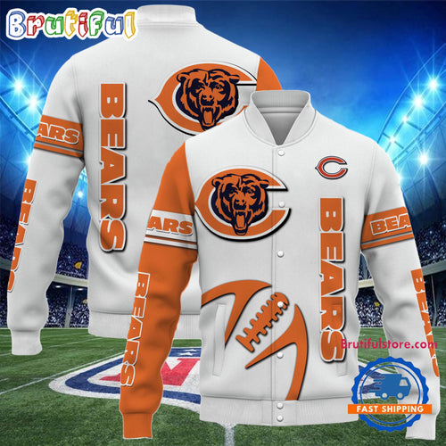 Chicago Bears 2024 NFL Team Limited Edition New Design Baseball Jacket