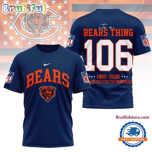 Chicago Bears 2026 NFL Legacy Limited Edition 3D Shirt
