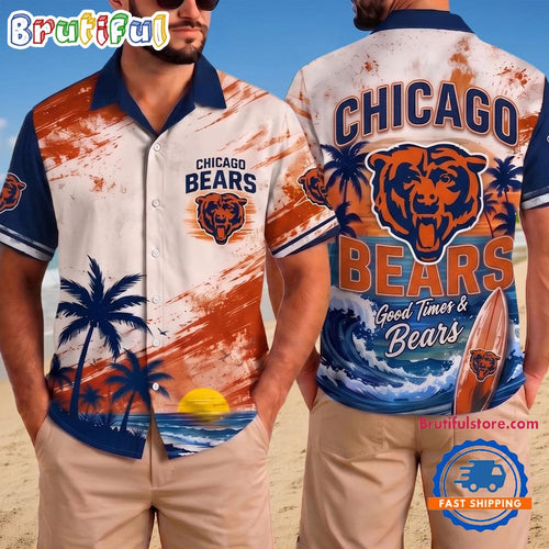 Chicago Bears NFL Beach Vibes Team Summer Hawaiian Shirt