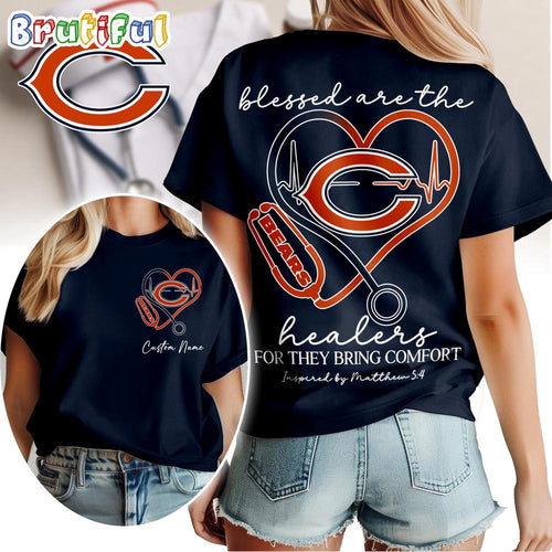 Chicago Bears NFL Heart of A Nurse Game Day Unisex 3D Shirt