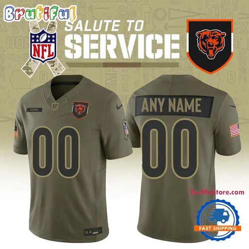 Chicago Bears Salute To Service 2025 Limited Footbal Jersey