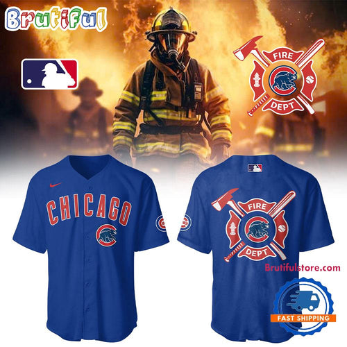 Chicago Cubs x Firefighter Appreciation Night 2025 Baseball Jersey