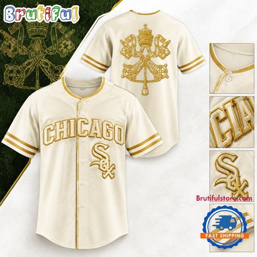 Chicago White Sox Leo XIV Blessing 2026 Cream Baseball Jersey