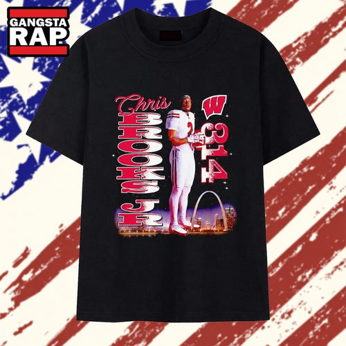 Chris Brooks Jr St Louis 314 Football T Shirt