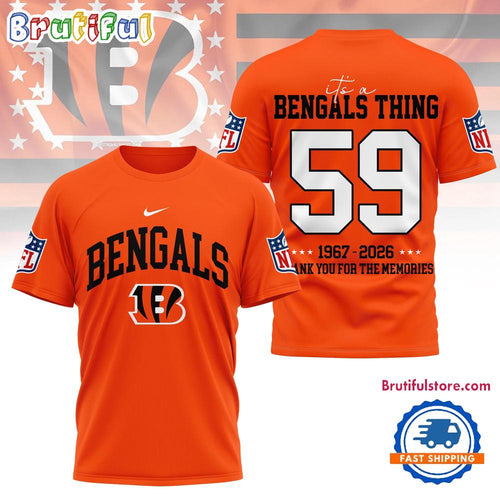 Cincinnati Bengals 2026 NFL Legacy Limited Edition 3D Shirt