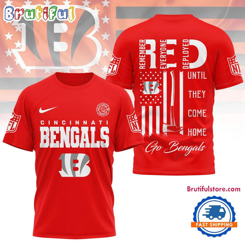 Cincinnati Bengals 2026 NFL Red Friday Firefighter Limited Edition 3D Shirt